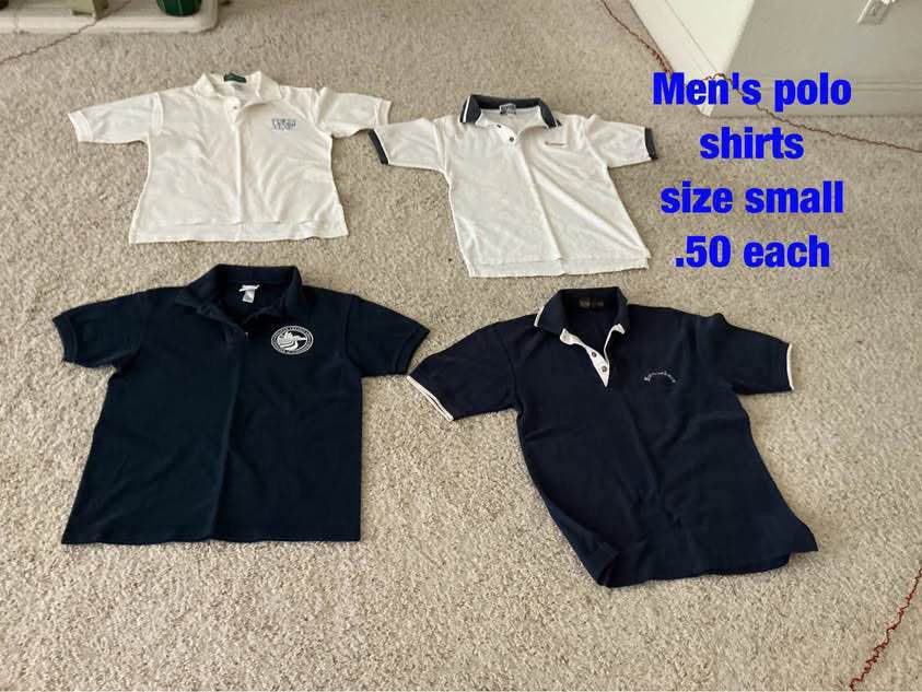 Men's polo shirts - .50 each