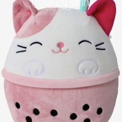 Cat In Boba Plush 
