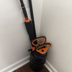 Adjustable Dumbbell Set w/ Bar Attachment – Like New