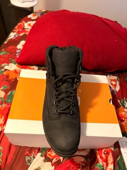 Timberland’s size 13, all black