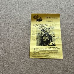Riders in the sky signed promotion poster