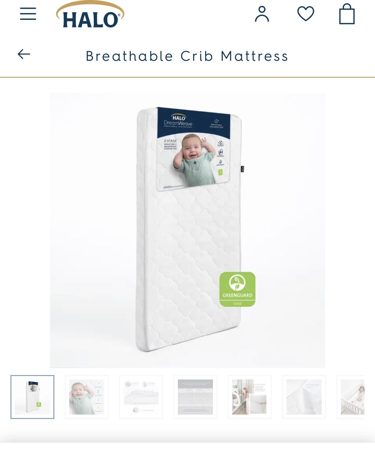 HALO DreamWeave Baby Crib Mattress and Toddler Bed for Sale in Corona