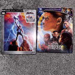 Thor 4 And Black Panther 2 4k Steelbooks SEALED