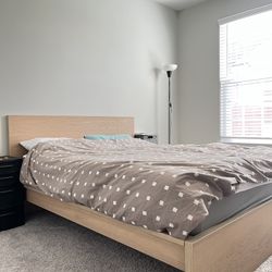 IKEA Queen Bed with mattress