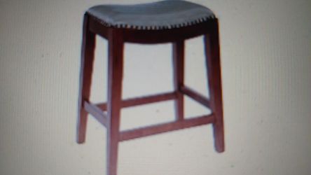 OSP Designs NailHead Saddle Counter Stool