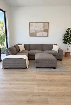 Sectional Couch Sofa - Gray - Costco - Ottoman