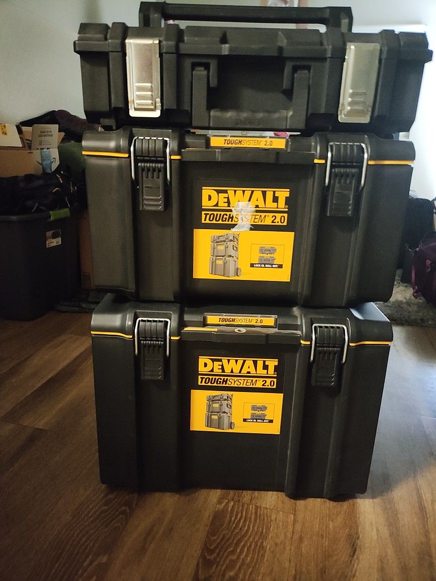 DeWalt 2.0 Stackable Tool Box System.