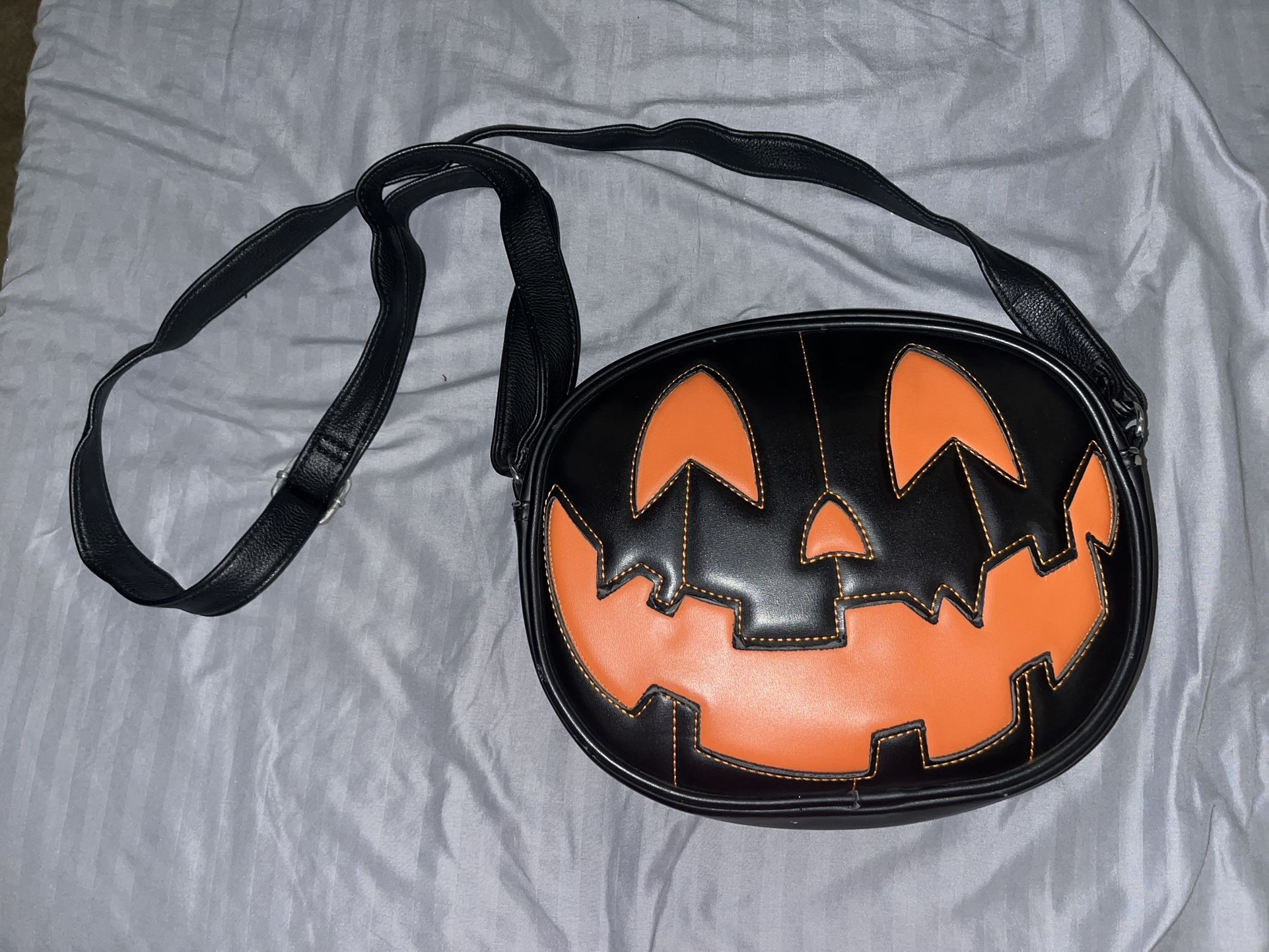 Love Pain and Stitches Pumpkin Purse 