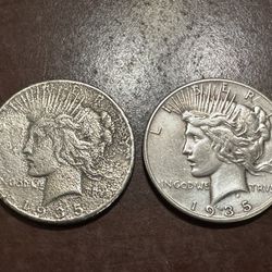 2 Silver Coins From 1935 Silver Round