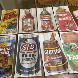 Wacky Package Posters 1973 Total Of 31