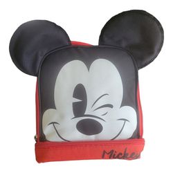 Mickey Mouse Dual Compartment 3D Ears Winking Mickey Insulated Lunch Box