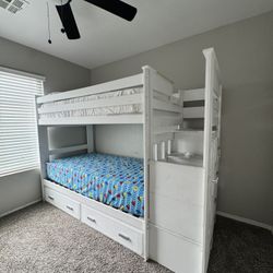 Twin over Twin Bunk Bed + Trundle