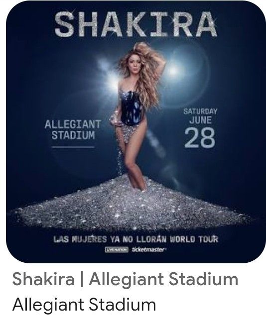 Shakira Concert Tickets