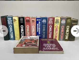 15 Vintage Chilton Auto Repair Manuals Truck Van Import Motor Glenn’s