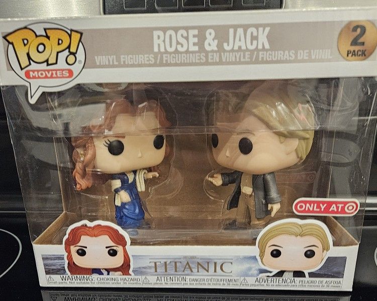 JACK AND ROSE TITANIC FUNKO EXCLUSIVE 2 PACK