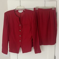 Cross Country Fashions Vintage Lined Skirt Suit Set in Women’s Size 10 in EXCELLENT Condition - $25