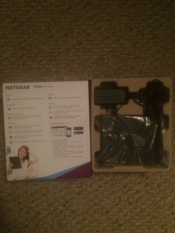 Netgear N300 WiFi router NIB