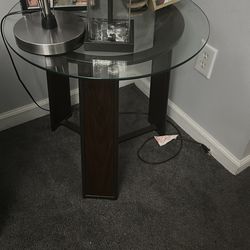 2 Glass  End Tables