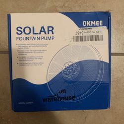 Solar fountain pump