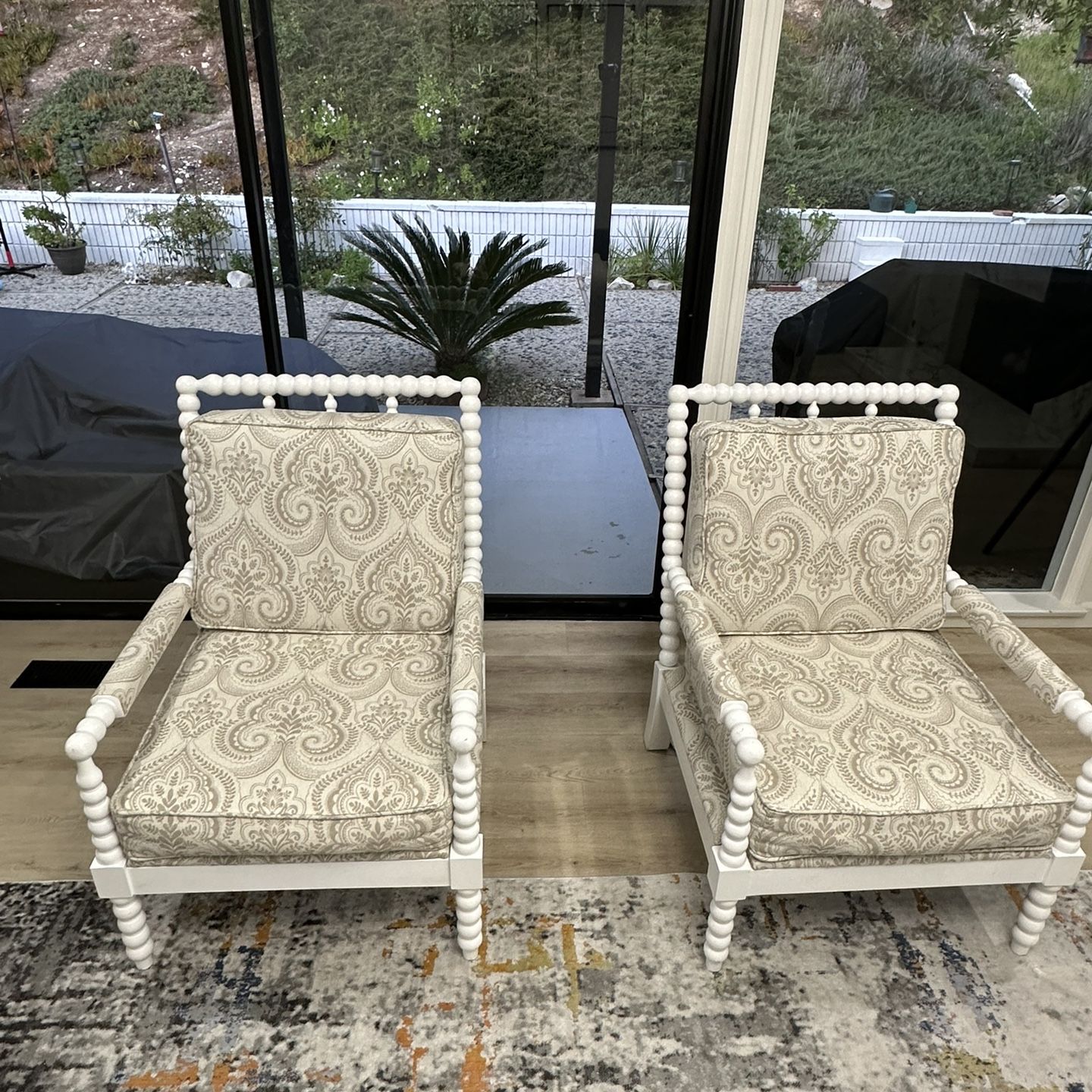 Linon Sussex Beige Accent Chairs