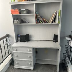 KIDS Teenager Grey Solid Wood Hutchdesk✨Boy Or Girl