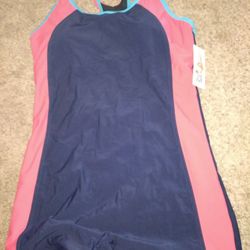 New Swimwear One Piece ,racerback,boy Leg Size Xl