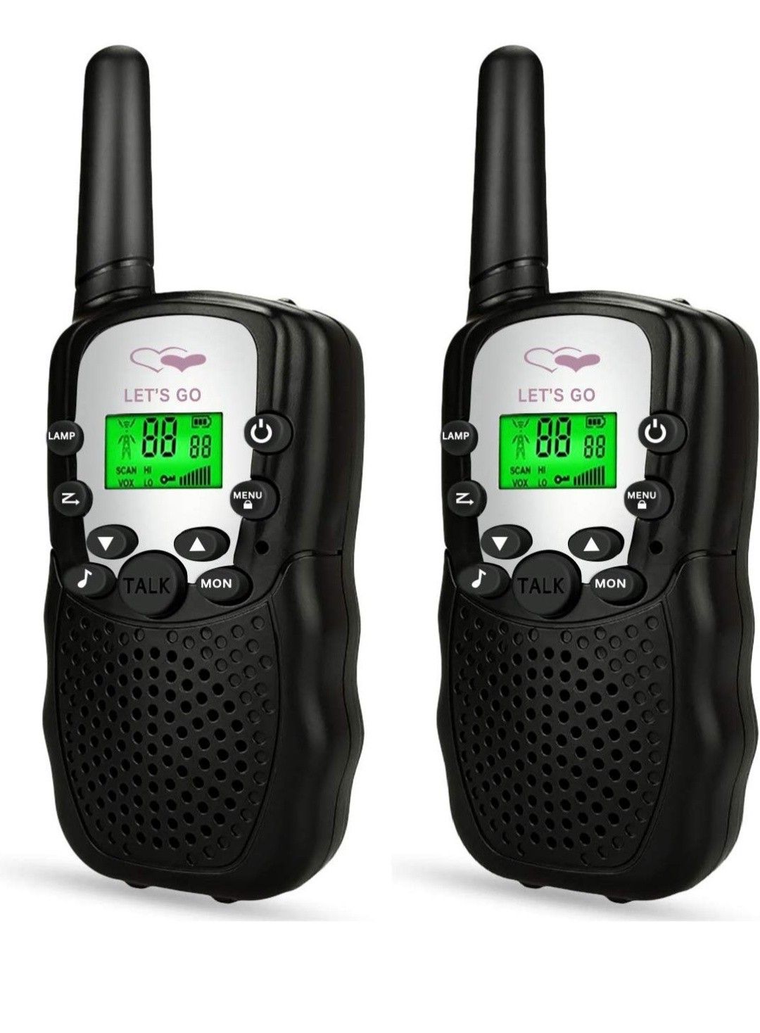 Walkie Talkies for Kids 2 Mile Range Built in Flash Light Hunting Accessories TGDJ888 Best Gifts