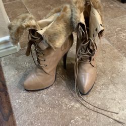 Tan boots Size 7