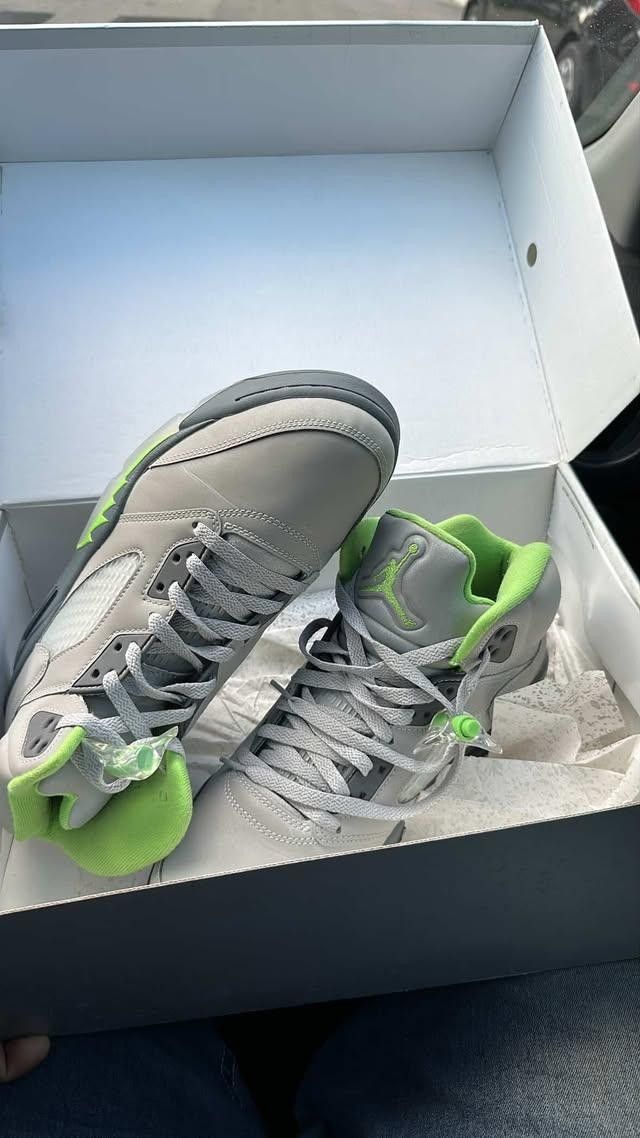 Jordan Retro 5 Green Beans 