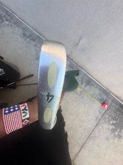 Golf Putter Head Silver with Inserts