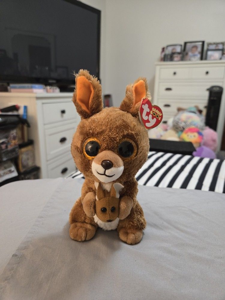 New. Ty. Beanie Boos. Kipper The Kangaroo With Joey.
