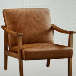Yateetech Leather Accent Leisure Chair High Back