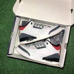 jordan 3 fire red denim size 13