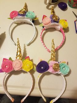 Hermosas diademas unicornio