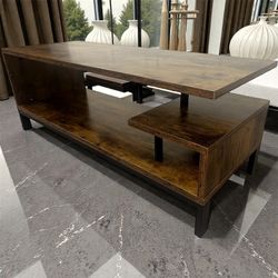 Like New!- Industrial Multi-Level TV Stand/Coffee Table