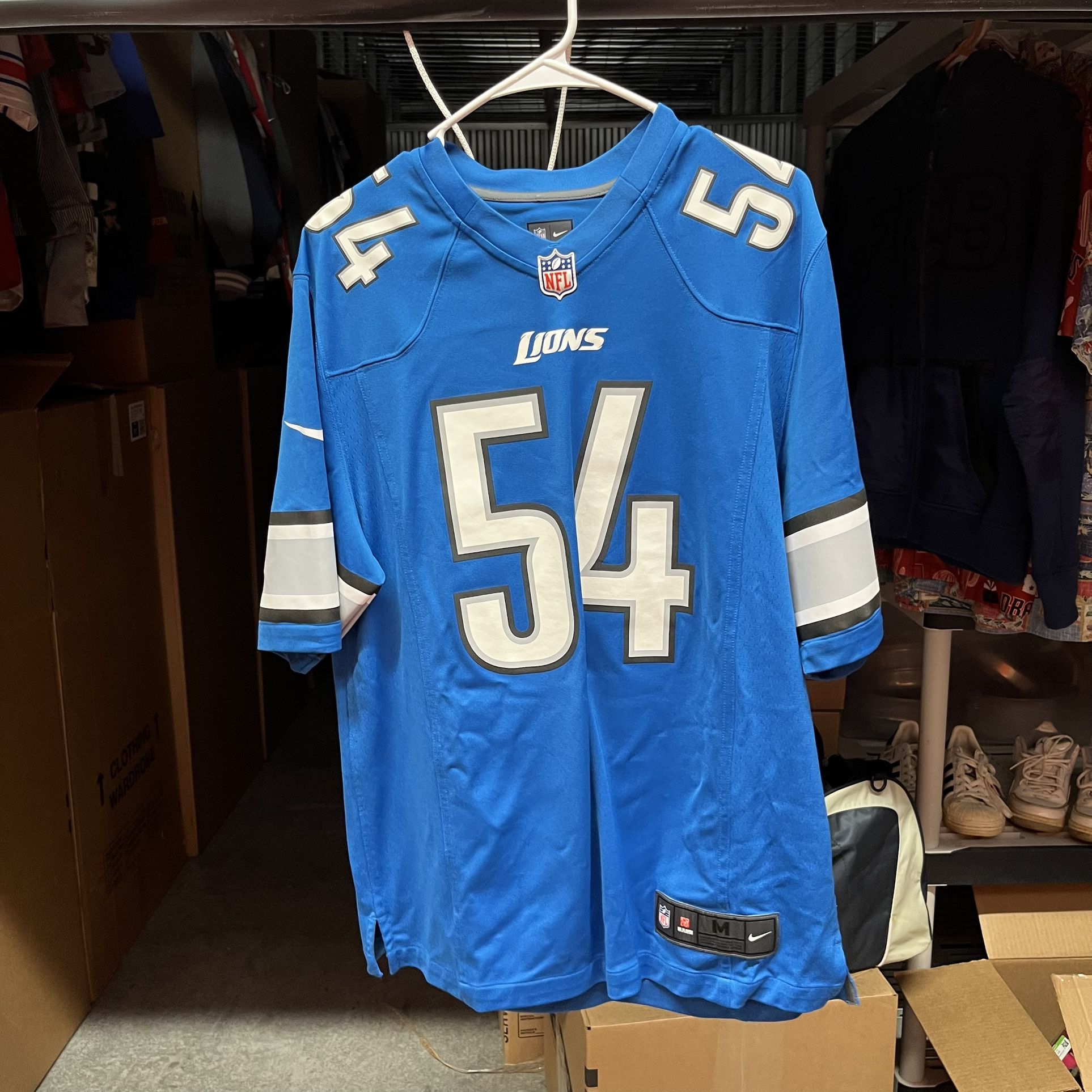 Detroit Lions NFL Deandre Levy Nike On Field Home Football Jersey Medium