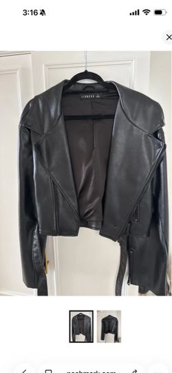 Lioness black faux leather jacket