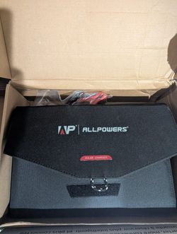 ALLPOWERS Solar Charger 100W Solar Panel Foldable Portable with Dual 5v USB18v DC for Laptop, Tablet, Notebook, 12v Car, Boat, RV Battery, Camping, Hi