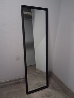 Full-Length Black Frame Mirror – Great Condition