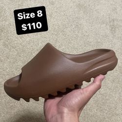 Size 8 - Adidas Yeezy Slide Brown Flax 