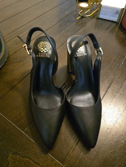 Vince Camuto Black Sling Back Heels