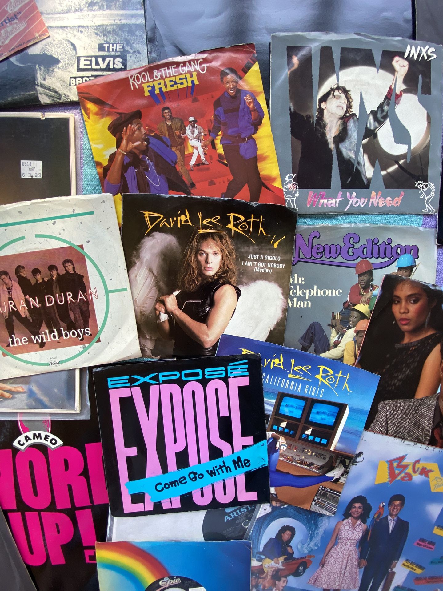 80s (and Some 70s) Vinyl 45 Lot 7” And LPs records R&B Disco Pop Synth Pop Funk P-funk Rap 