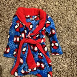 2-3t Fleece robe Spider Man 