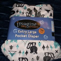 Reusable Diapers Adjustable Size W/Inserts