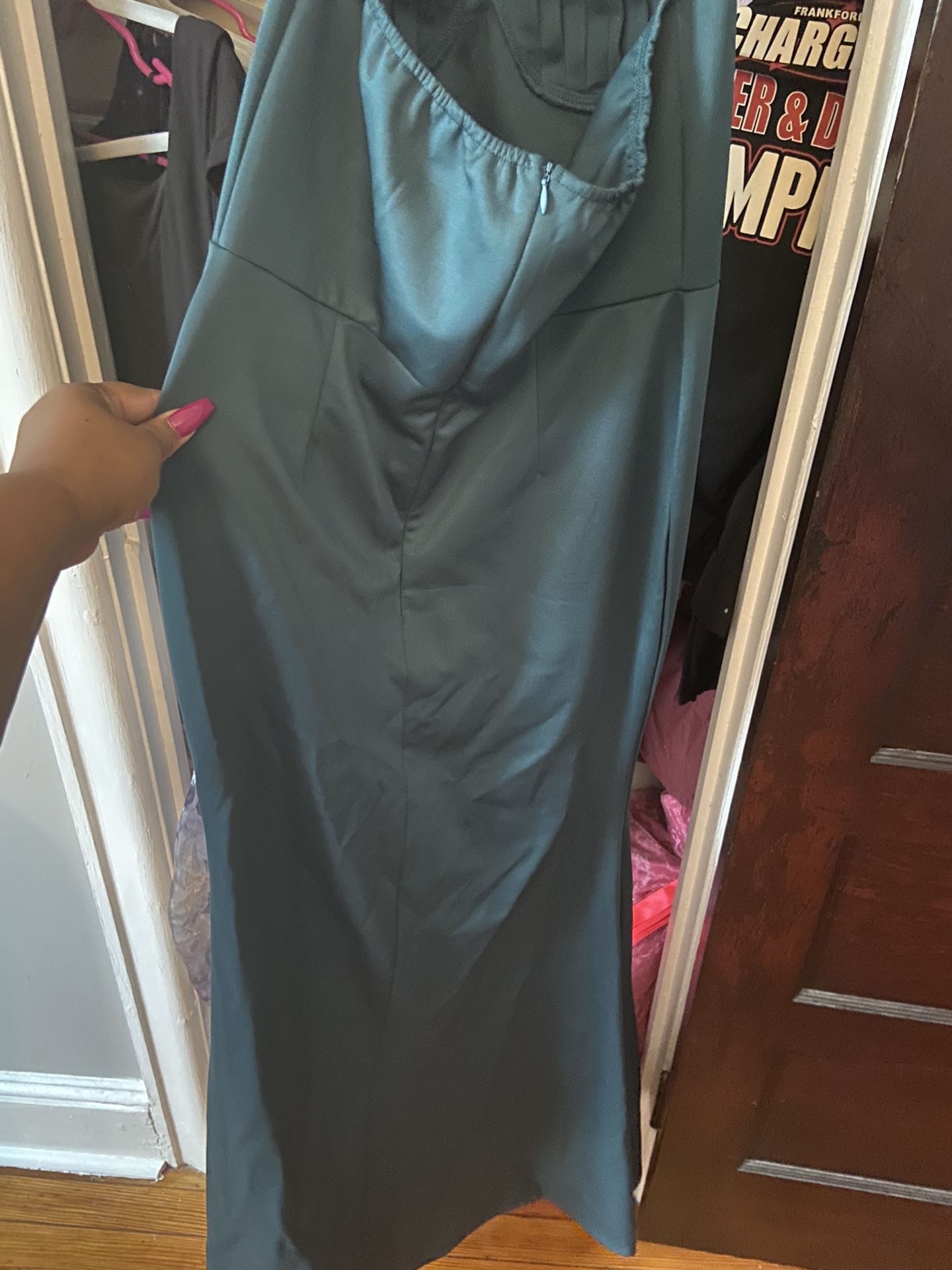 Size XL Mermaid Dark Green Dress 