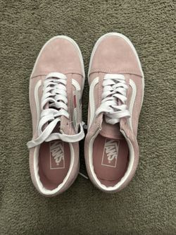 Never Worn Pink Suede Vans Women Size 9
