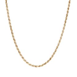 14k Yellow Gold 1.8mm 18-inch Diamond Cut Rope Necklace 6.9 Grams 11057928
