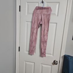 BuffBunny Pink Camouflage Print Leggings Women's Size XS