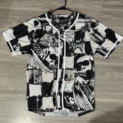 Skull Men’s Baseball Jersey 