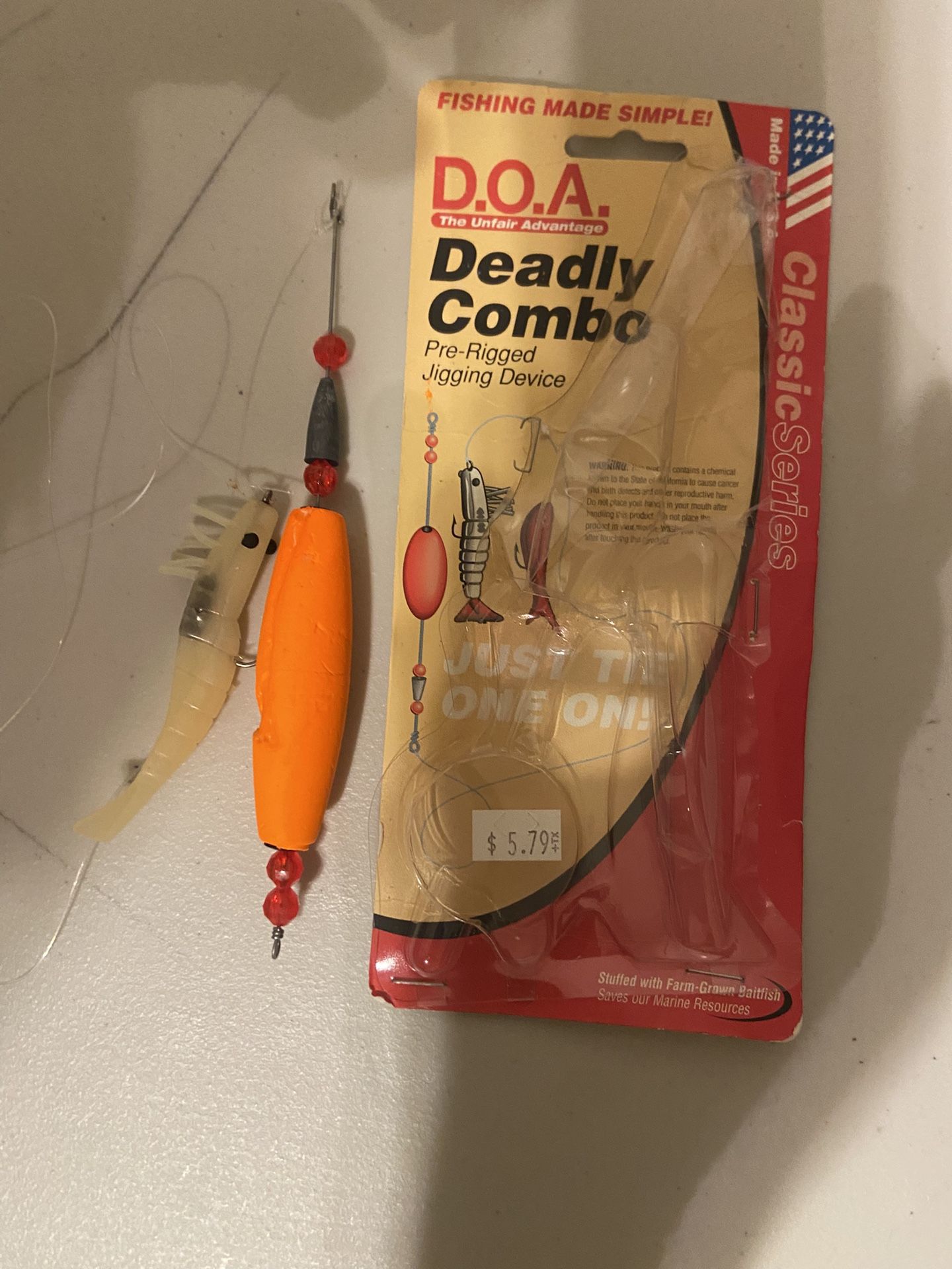 DOA Deadly Combo Lure Pre Rigged Jig